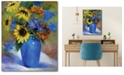 Courtside Market Sunflowers in Vase II 16" x 20" Gallery-Wrapped Canvas Wall Art